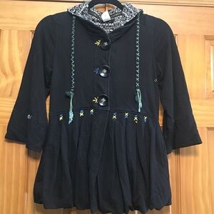 KLd. Signature Black Embroidered Jacket Size Small